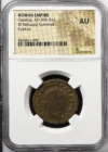 Ancient Coins Roman Imperial Roman Imperial Galerius 305-311 AD BI Reduced Nummus NGC AU 0161705 Roman Imperial Galerius 305-311 AD BI Reduced Nummus NGC AU 0161705