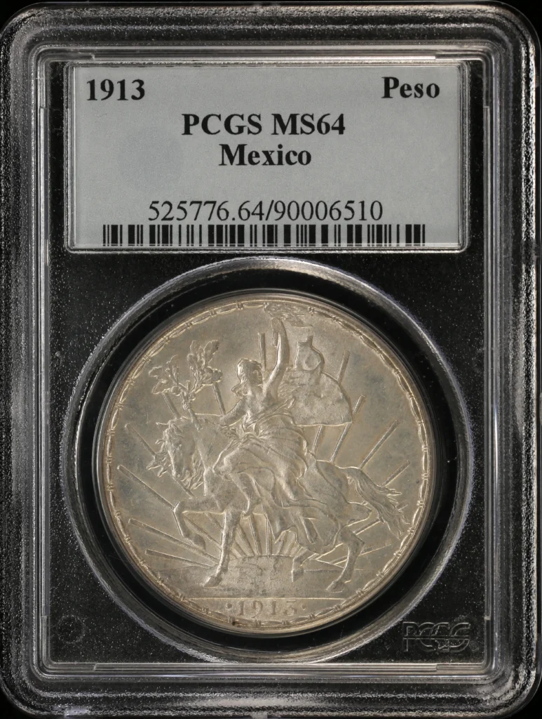 Modern Silver & Minors Peso 1913 PCGS MS64 0161383