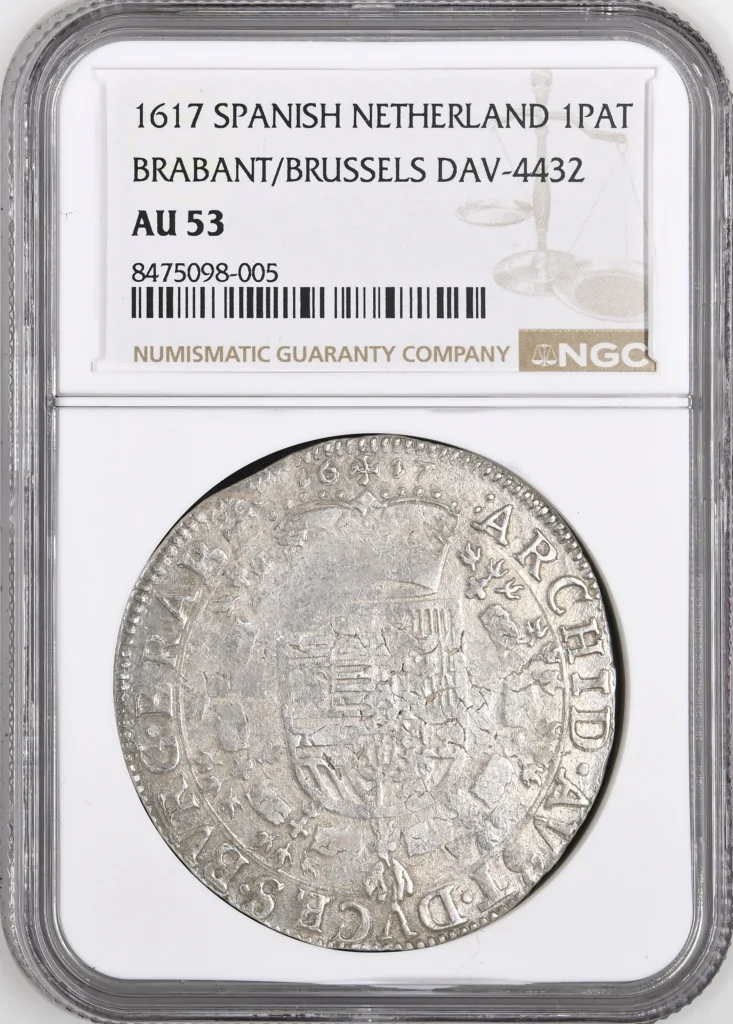 Belgium Patagon 1617 Brabant/Brussels DAV-4432 NGC AU53 0161442
