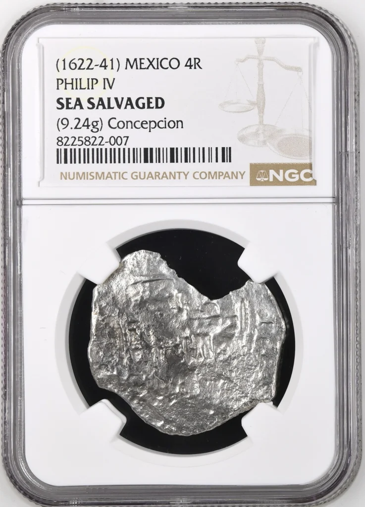 Colonial Silver & Minors Concepción (1641) 4 Reales (1622-41) NGC Sea Salvaged 0161587
