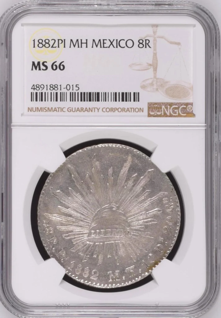 Potosi 8 Reales 1882 Pi MH NGC MS66 0161624