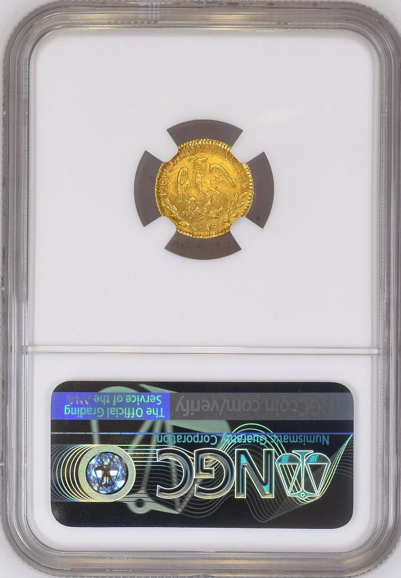 Mexican Coins Modern Gold Modern Gold 1/2 Escudo 1848/7 Gc MP NGC AU58 0161626 Modern Gold 1/2 Escudo 1848/7 Gc MP NGC AU58 0161626Modern Gold 1/2 Escudo 1848/7 Gc MP NGC AU58 0161626 - Image 2
