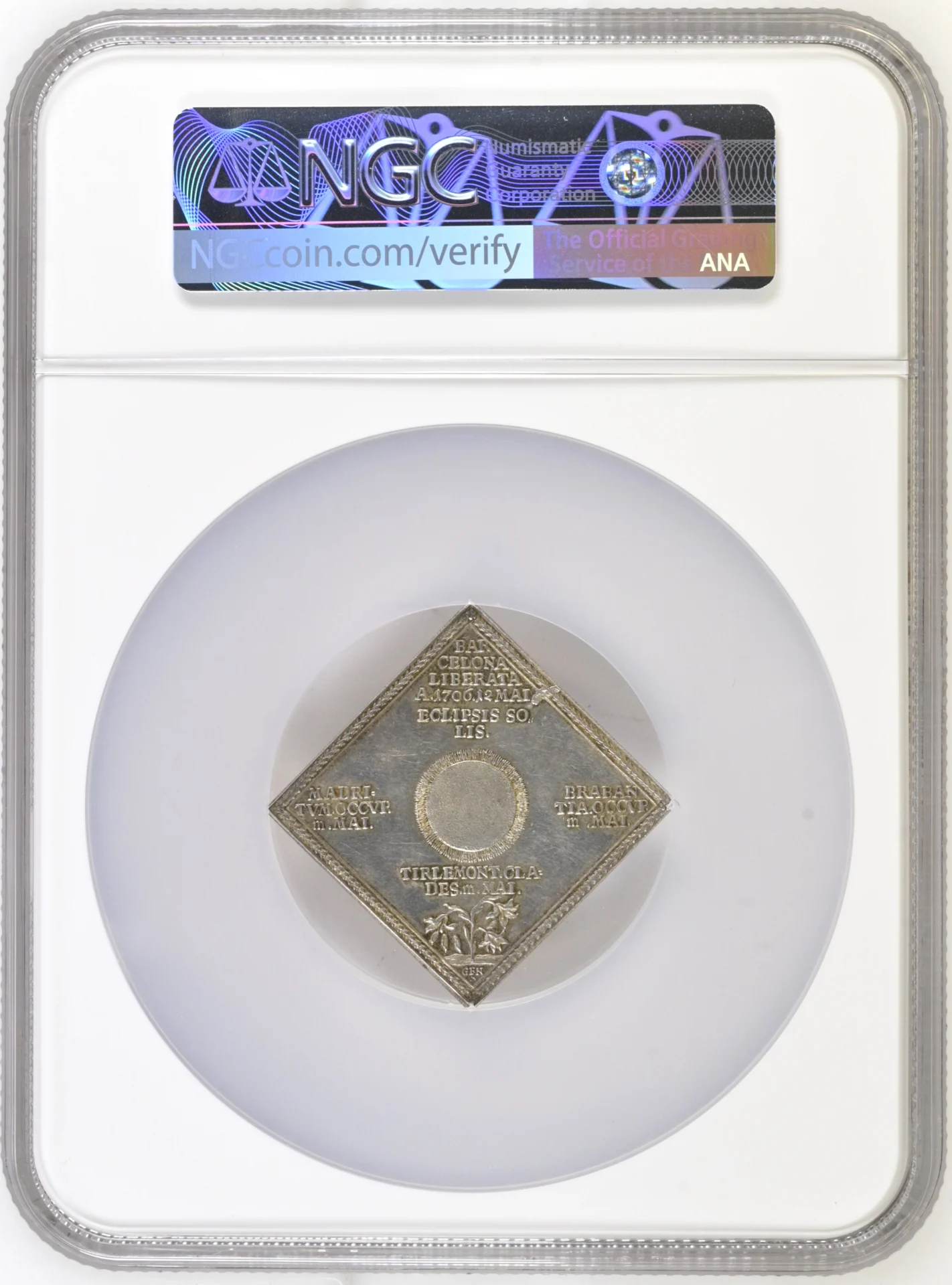 Europe Germany World Coins Germany War of Spanish Succession Silver Medal 1706 Nurnberg NGC MS63 0161627 Germany War of Spanish Succession Silver Medal 1706 Nurnberg NGC MS63 0161627Germany War of Spanish Succession Silver Medal 1706 Nurnberg NGC MS63 0161627 - Image 2