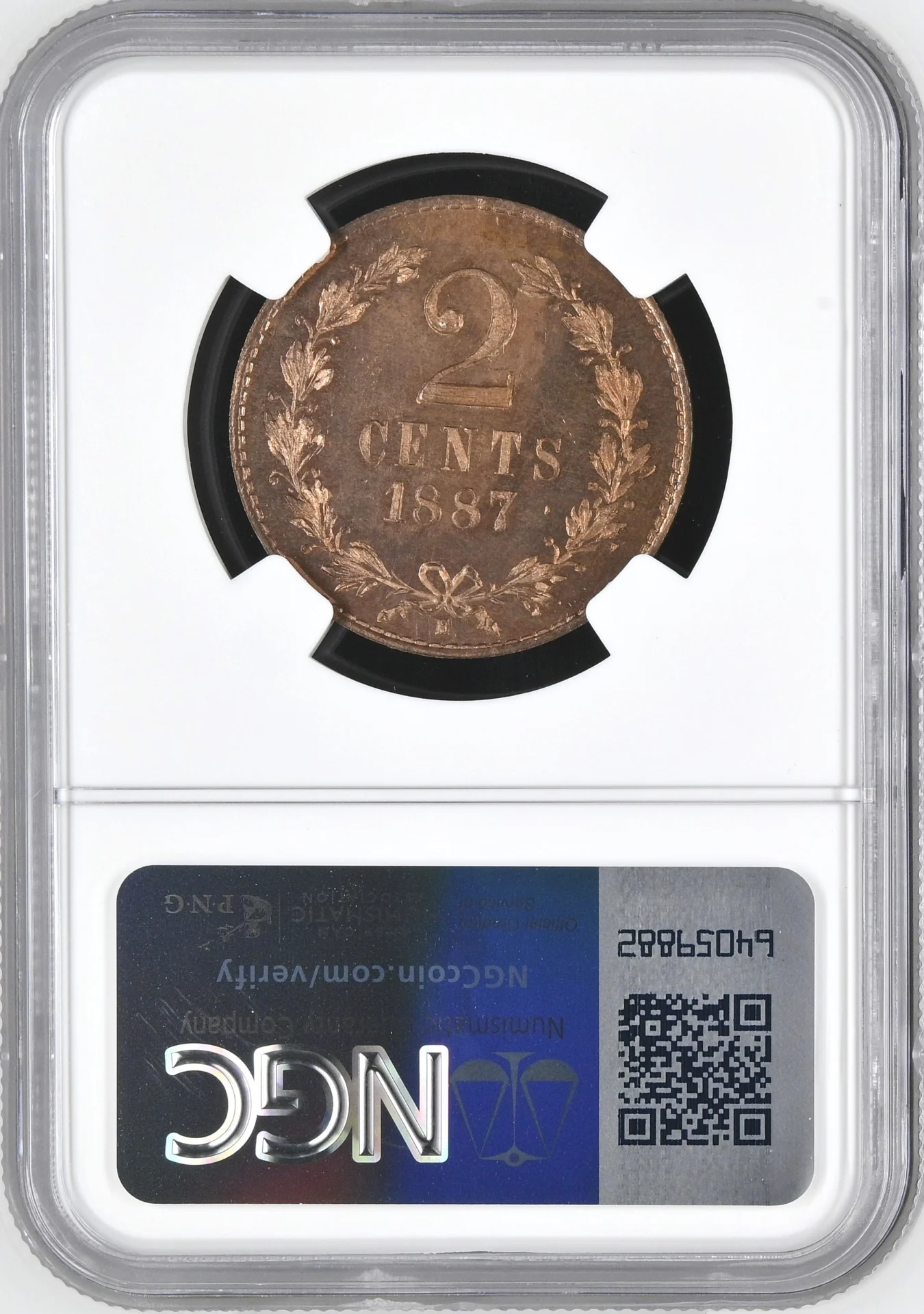 Latin American Coins Nicaragua Nicaragua 2 Centavo 1887 E NGC PF65RB 0161632 Nicaragua 2 Centavo 1887 E NGC PF65RB 0161632Nicaragua 2 Centavo 1887 E NGC PF65RB 0161632 - Image 2