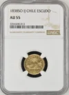 Chile Escudo 1838 So IJ NGC AU55 0161637