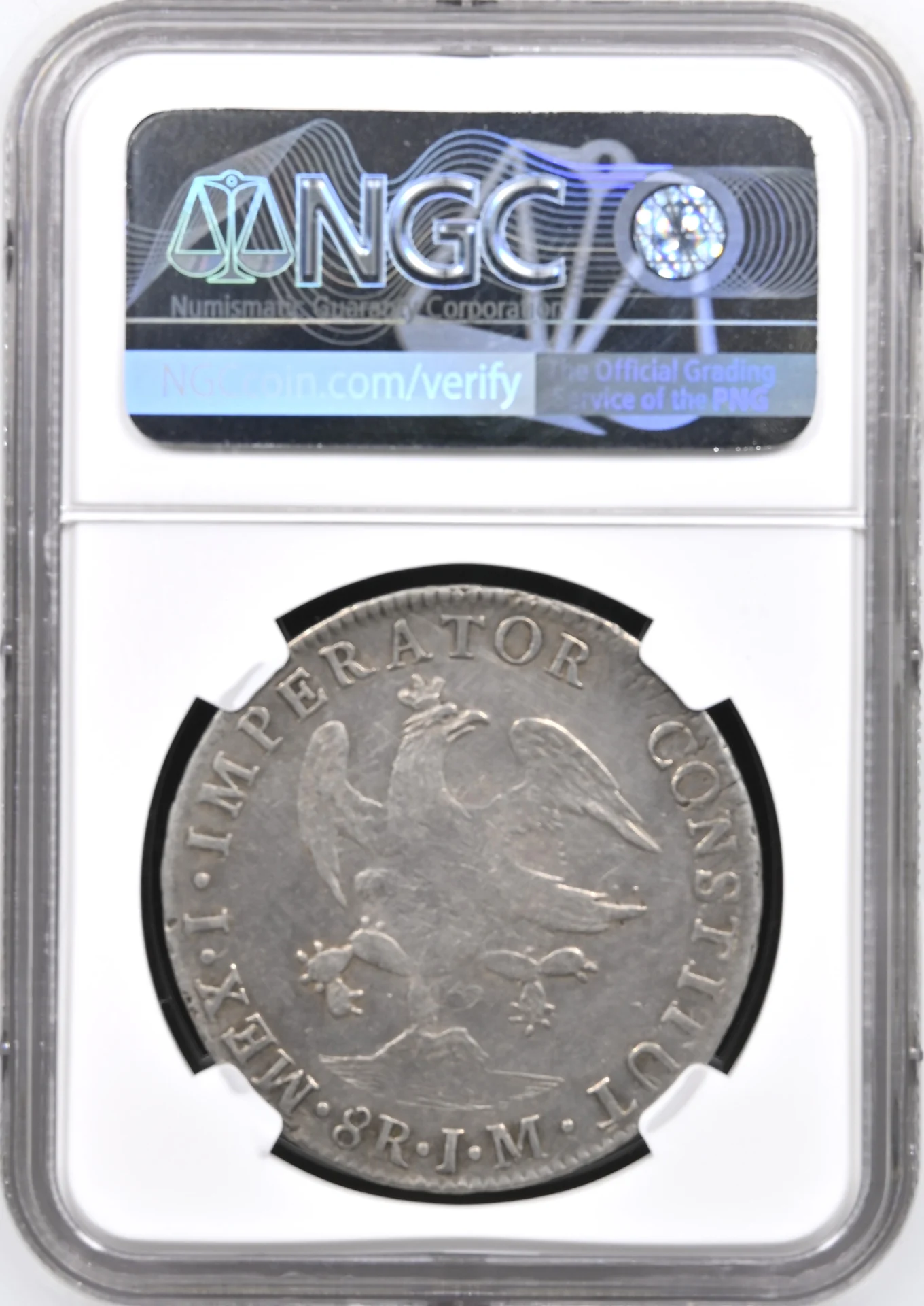 Imperial Era Mexican Coins Imperial Era 8 Reales 1822 Mo JM NGC XF45 0161639 Imperial Era 8 Reales 1822 Mo JM NGC XF45 0161639Imperial Era 8 Reales 1822 Mo JM NGC XF45 0161639 - Image 2