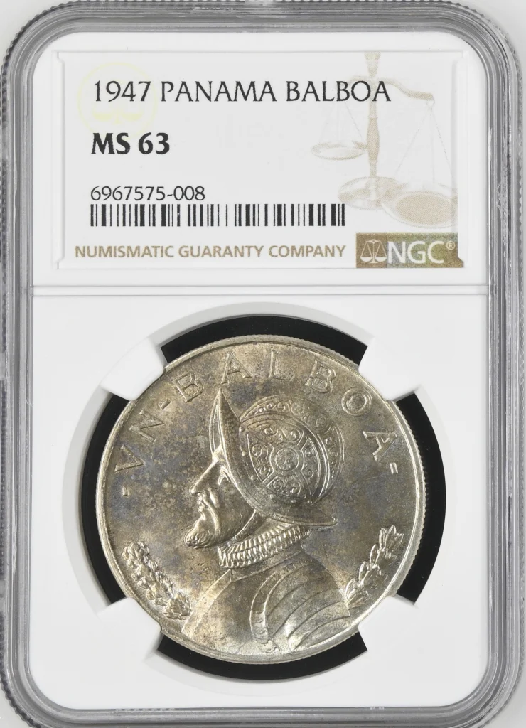 Panama Balboa 1947 NGC MS63 0161680