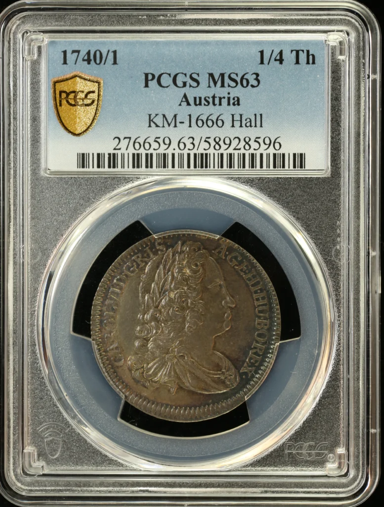 Austria 1/4 Thaler 1740/1 Hall PCGS MS63 KM-1666 0161415