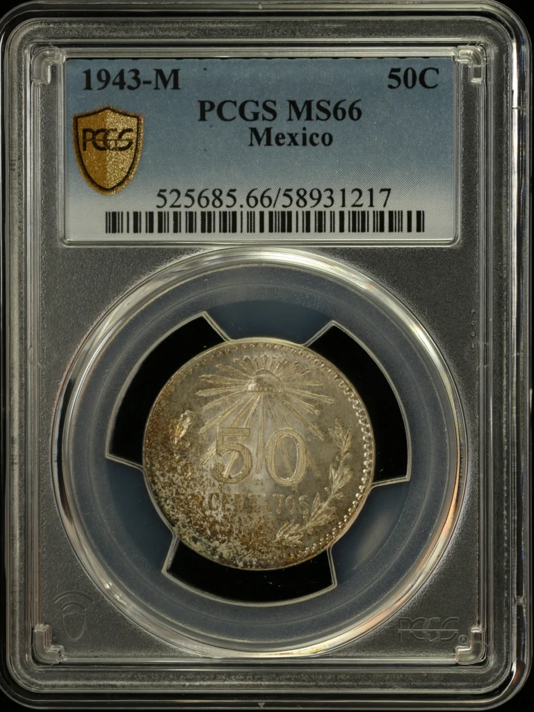Modern Silver & Minors 50 Centavo 1943 M PCGS MS66 0161499