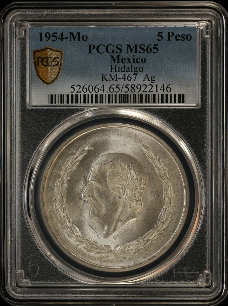 Modern Silver & Minors 5 Peso 1954 Mo PCGS MS65 KM-467 0161709