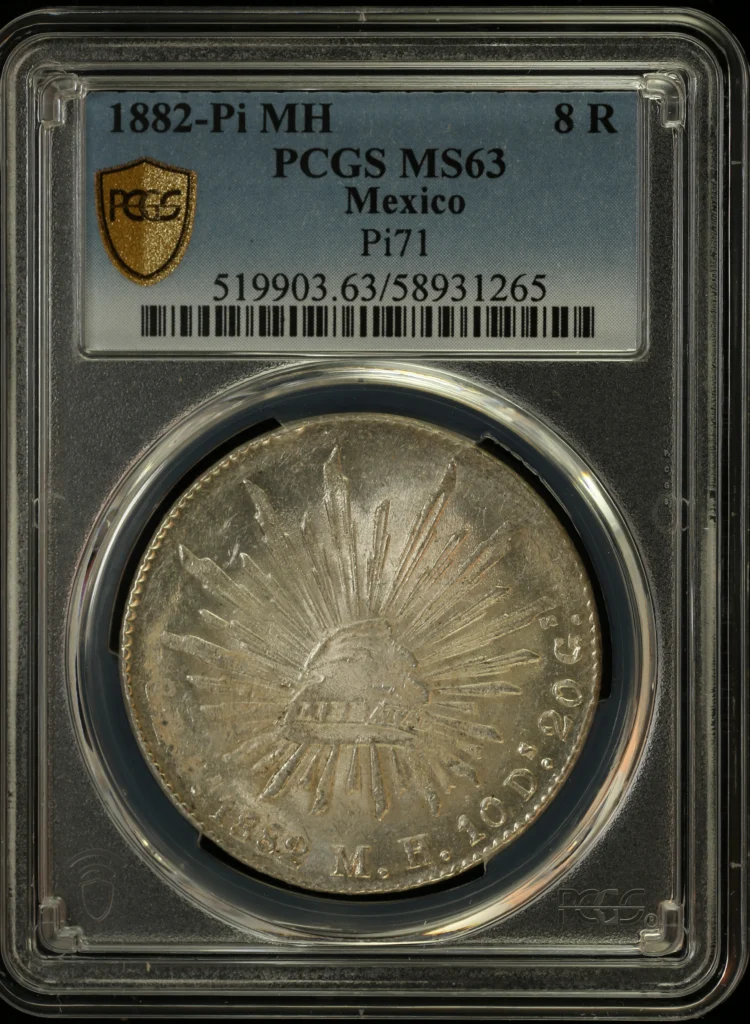 Potosi 8 Reales 1882 Pi MH PCGS MS63 0161507