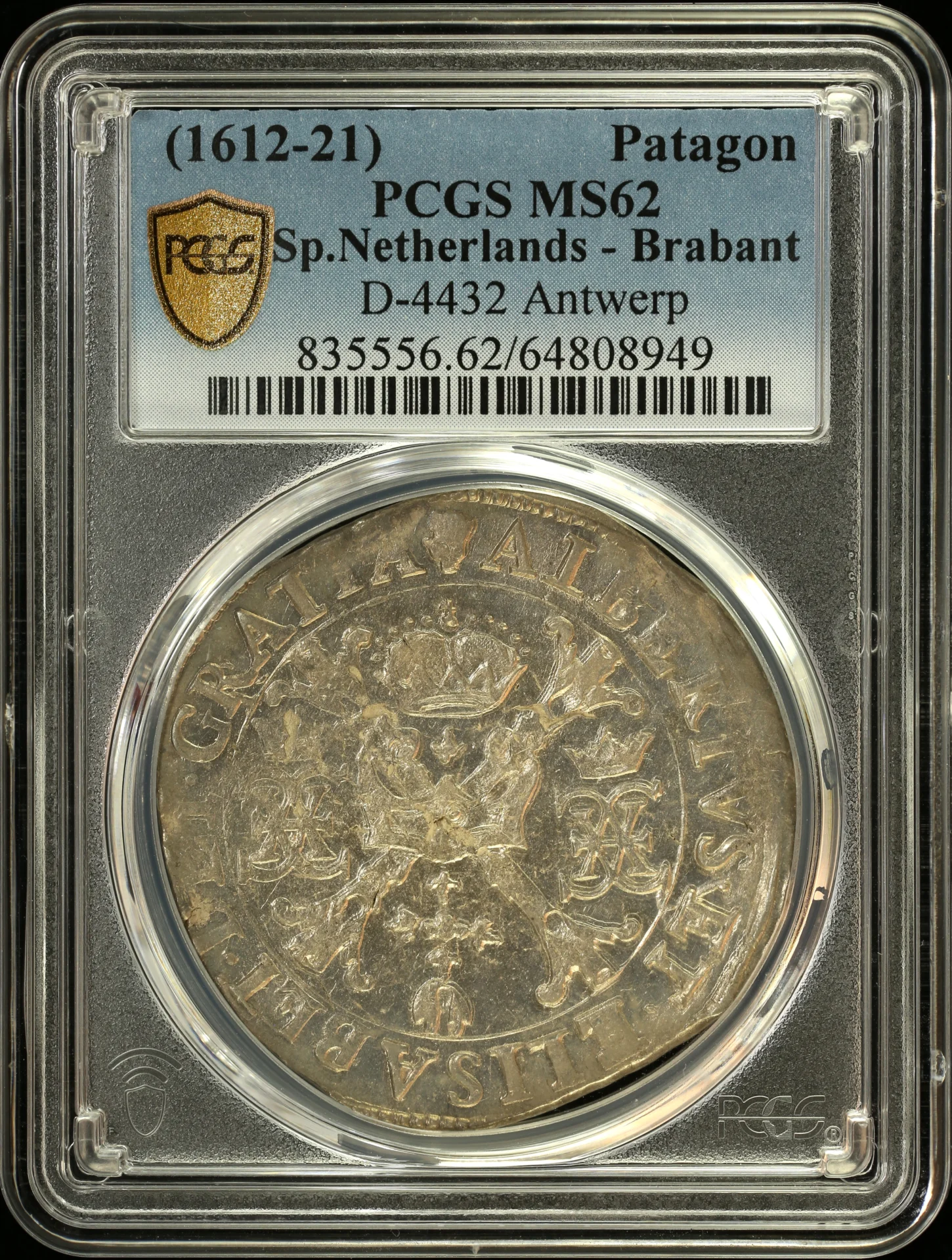 Belgium Europe World Coins Belgium Patagon (1612-21) Antwerp PCGS MS62 DAV-4432 0161439 Belgium Patagon (1612-21) Antwerp PCGS MS62 DAV-4432 0161439