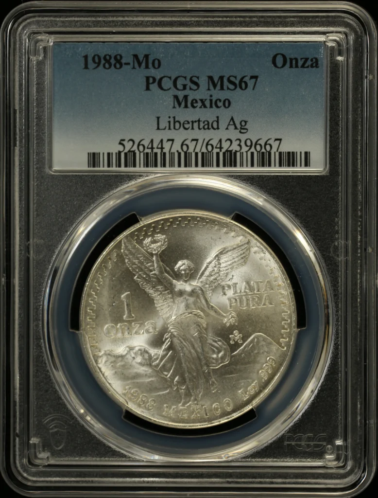 Modern Silver & Minors Onza 1988 Mo PCGS MS67 0161569