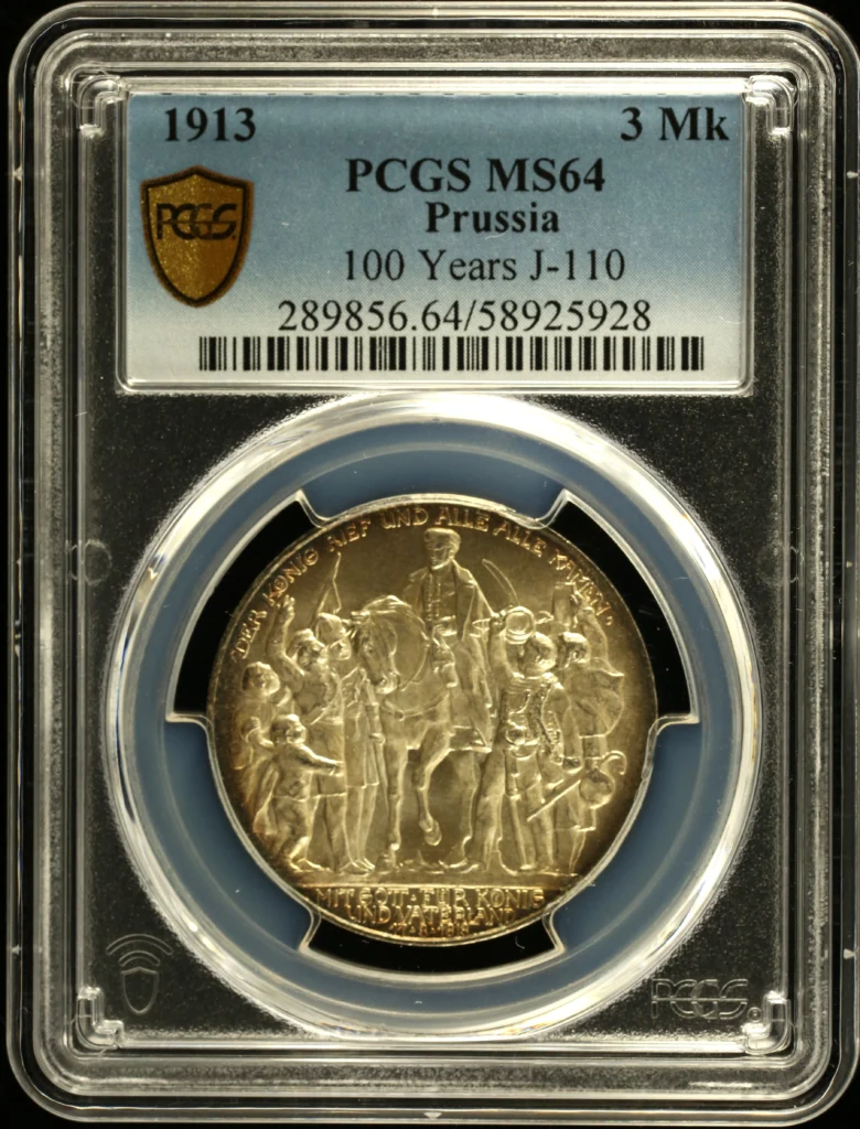 Europe Germany World Coins Germany 3 Mark 1913 Prussia J-110 PCGS MS64 0161417 Germany 3 Mark 1913 Prussia J-110 PCGS MS64 0161417
