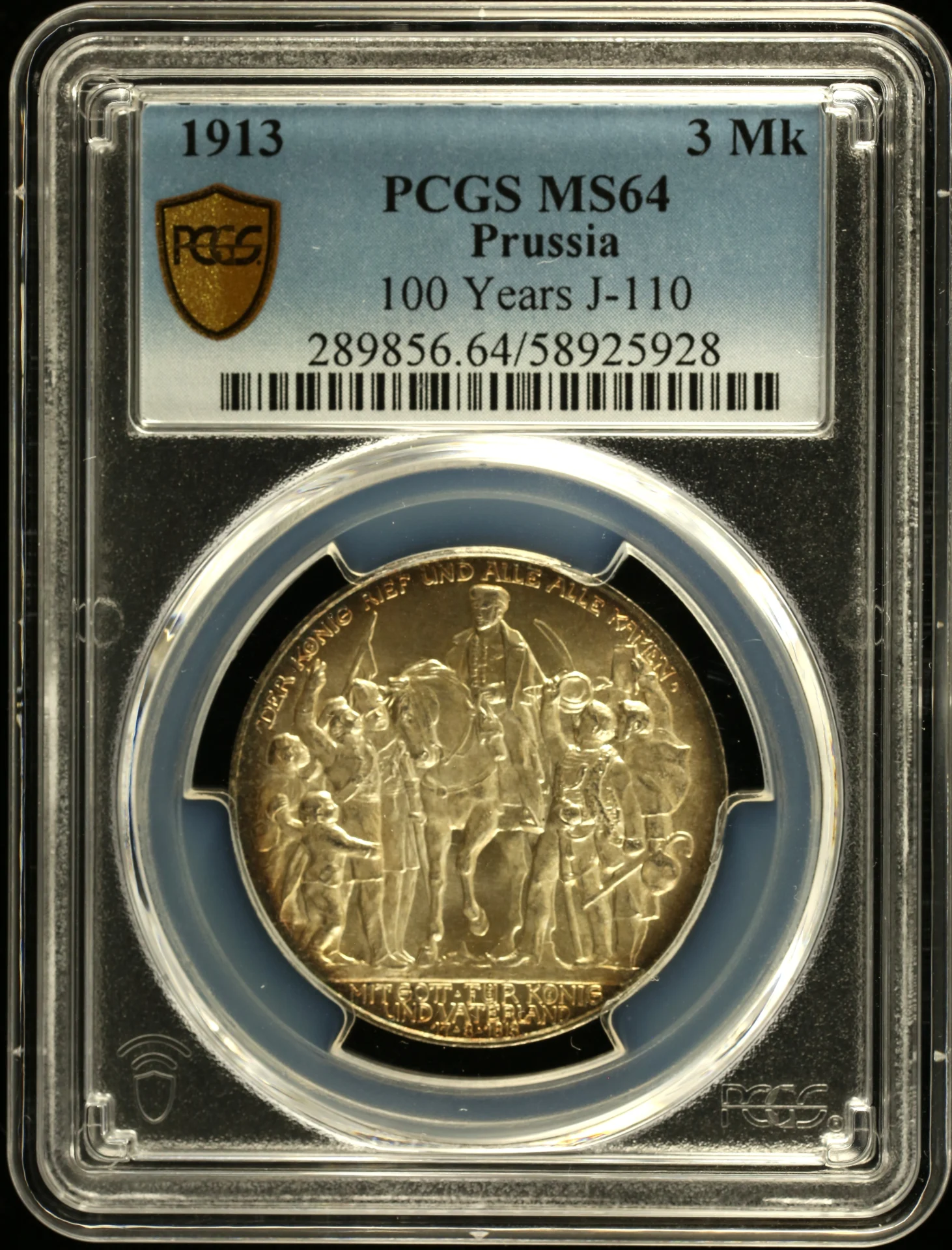 Europe Germany World Coins Germany 3 Mark 1913 Prussia J-110 PCGS MS64 0161417 Germany 3 Mark 1913 Prussia J-110 PCGS MS64 0161417