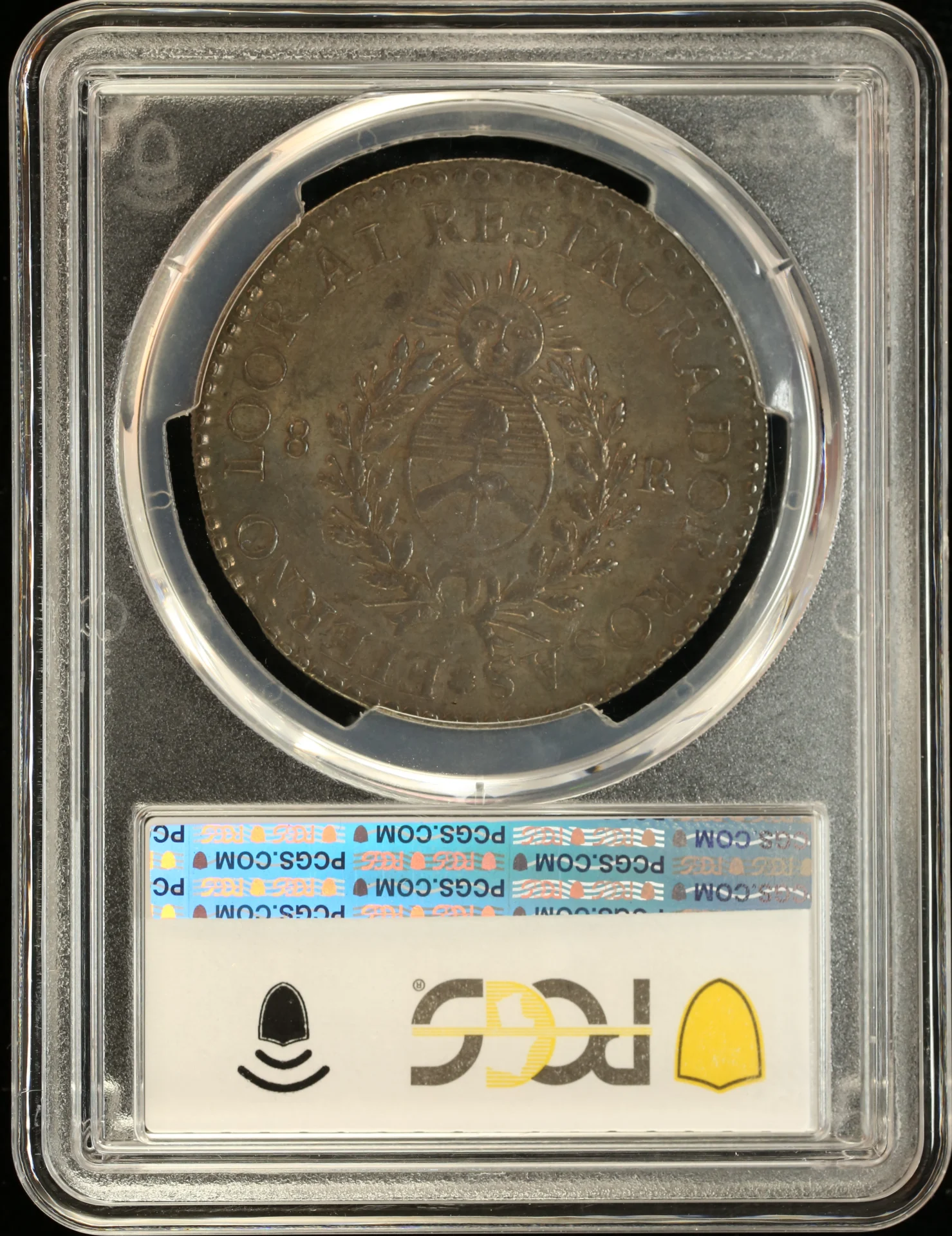 Argentina Latin American Coins Argentina 8 Reales 1839 R PCGS AU53 KM-8 0161408 Argentina 8 Reales 1839 R PCGS AU53 KM-8 0161408Argentina 8 Reales 1839 R PCGS AU53 KM-8 0161408 - Image 2
