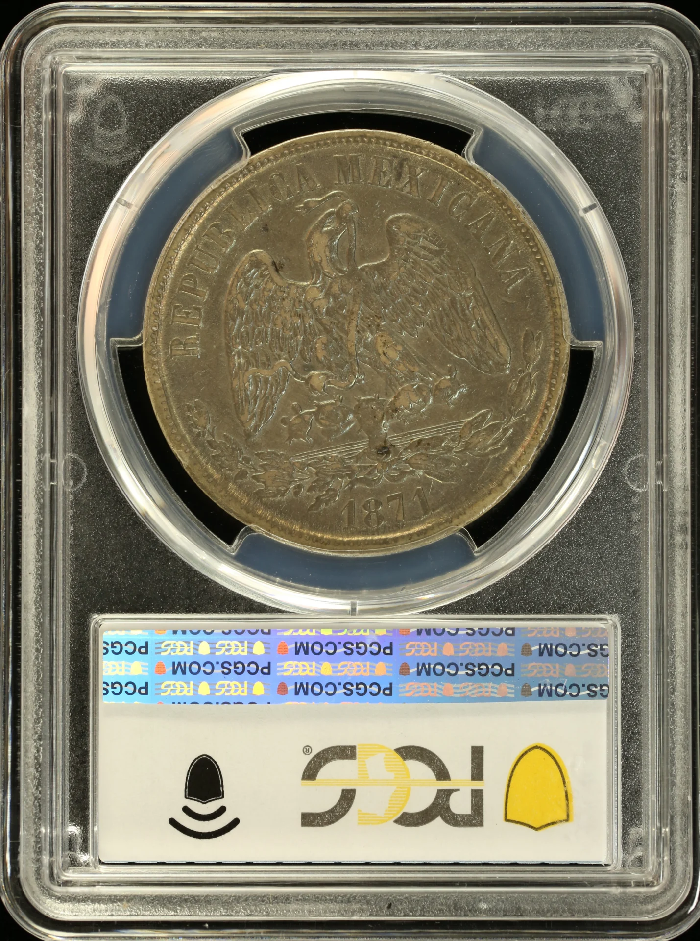 Mexican Coins Republic Silver & Minors Republic Silver & Minors Peso 1871 Mo M PCGS AU53 KM-408.5 0161504 Republic Silver & Minors Peso 1871 Mo M PCGS AU53 KM-408.5 0161504Republic Silver & Minors Peso 1871 Mo M PCGS AU53 KM-408.5 0161504 - Image 2
