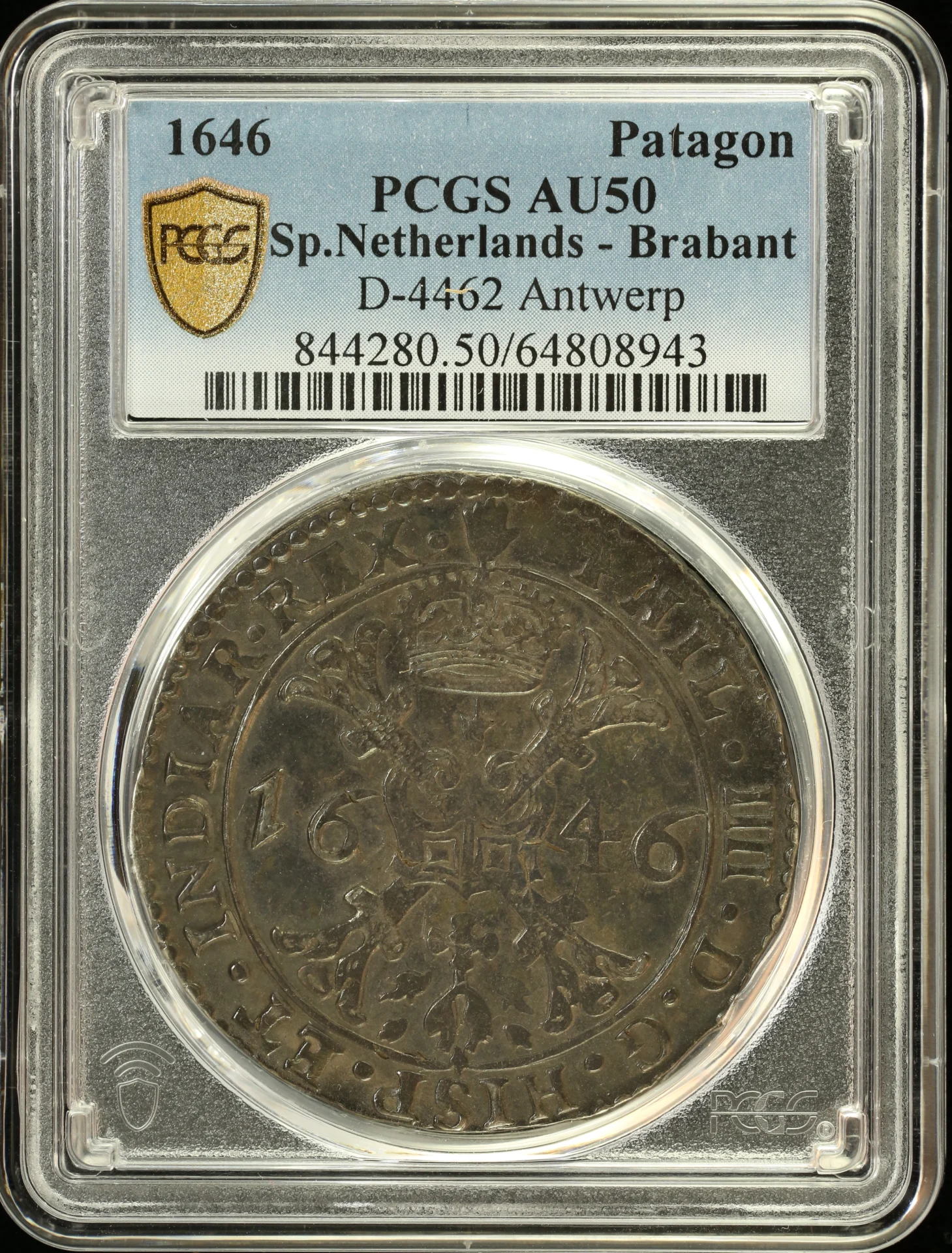 Belgium Europe World Coins Belgium Patagon 1646 Brabant PCGS AU50 D-4462 0161455 Belgium Patagon 1646 Brabant PCGS AU50 D-4462 0161455