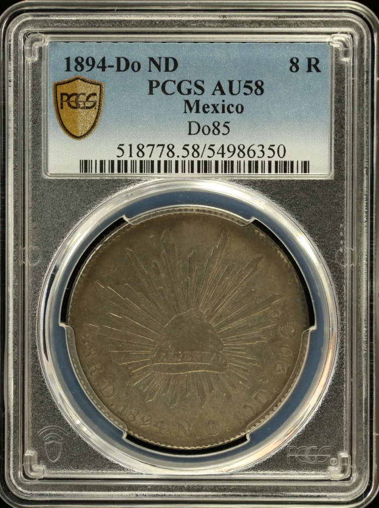 Durango 8 Reales 1894 Do ND PCGS AU58 0161505