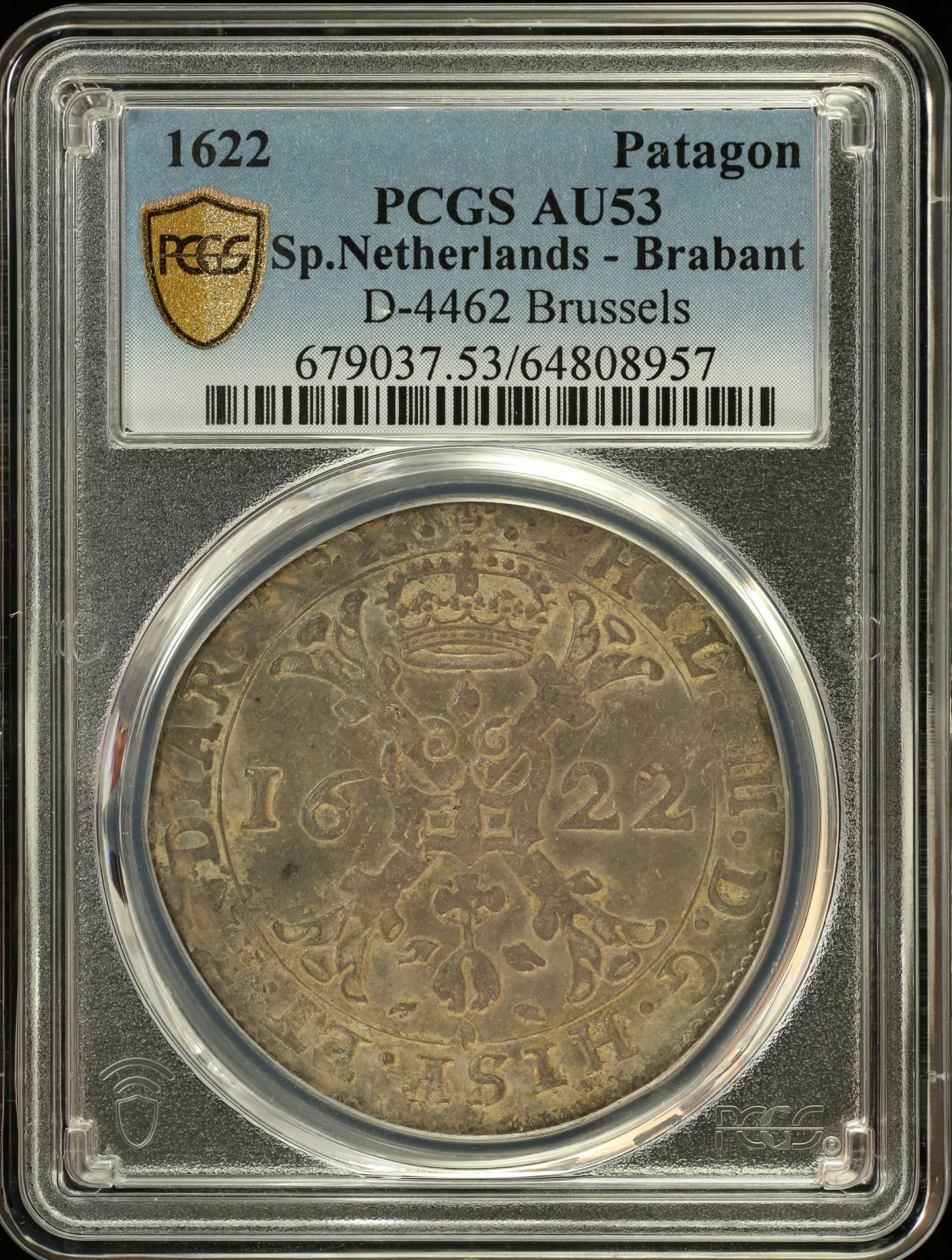 Belgium Europe World Coins Belgium Patagon 1622 Brussels PCGS AU53 D-4462 0161457 Belgium Patagon 1622 Brussels PCGS AU53 D-4462 0161457