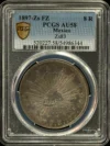 Zacatecas 8 Reales 1897 Zs FZ PCGS AU58 0161513