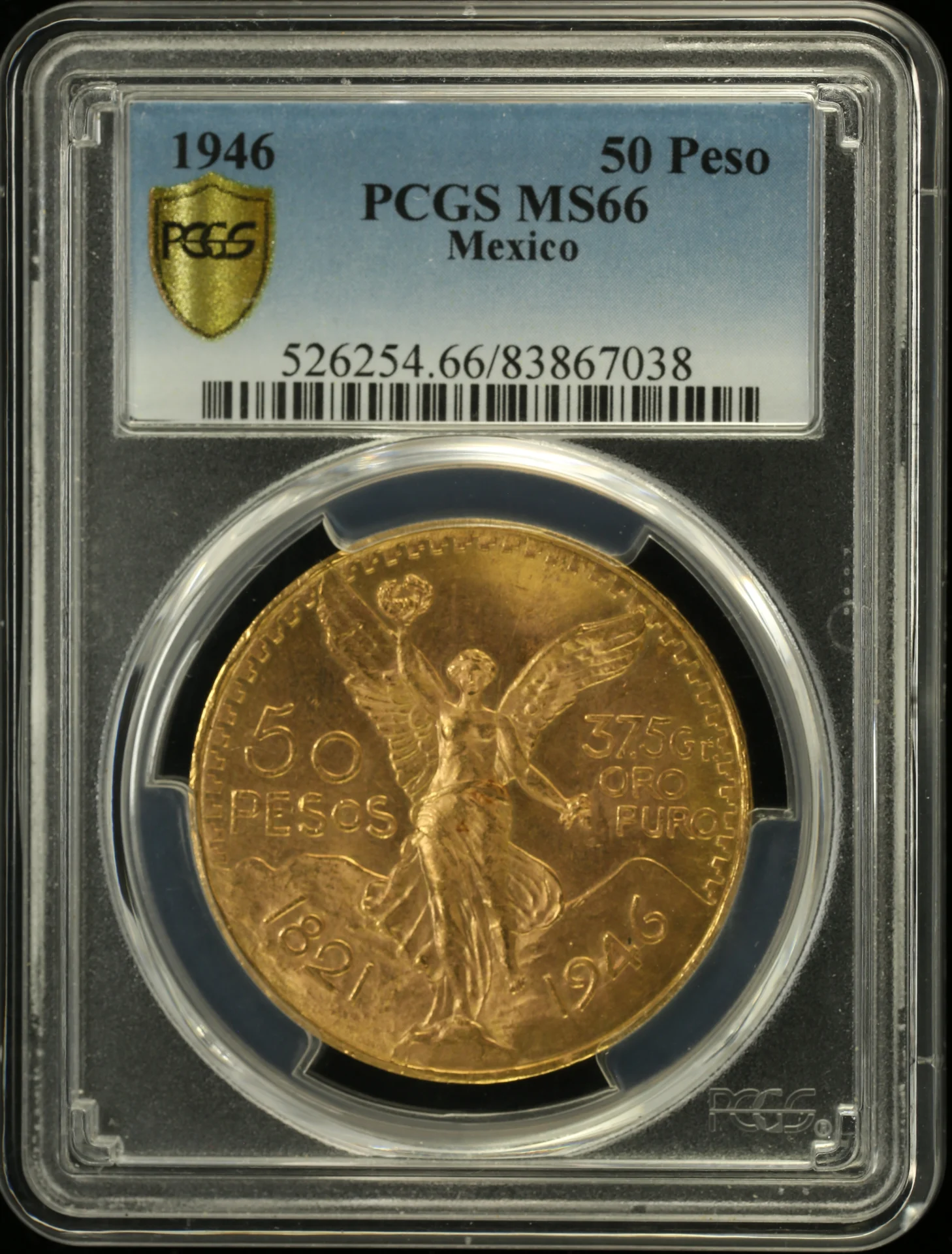 Modern Gold 50 Peso 1946 PCGS MS66 0161743