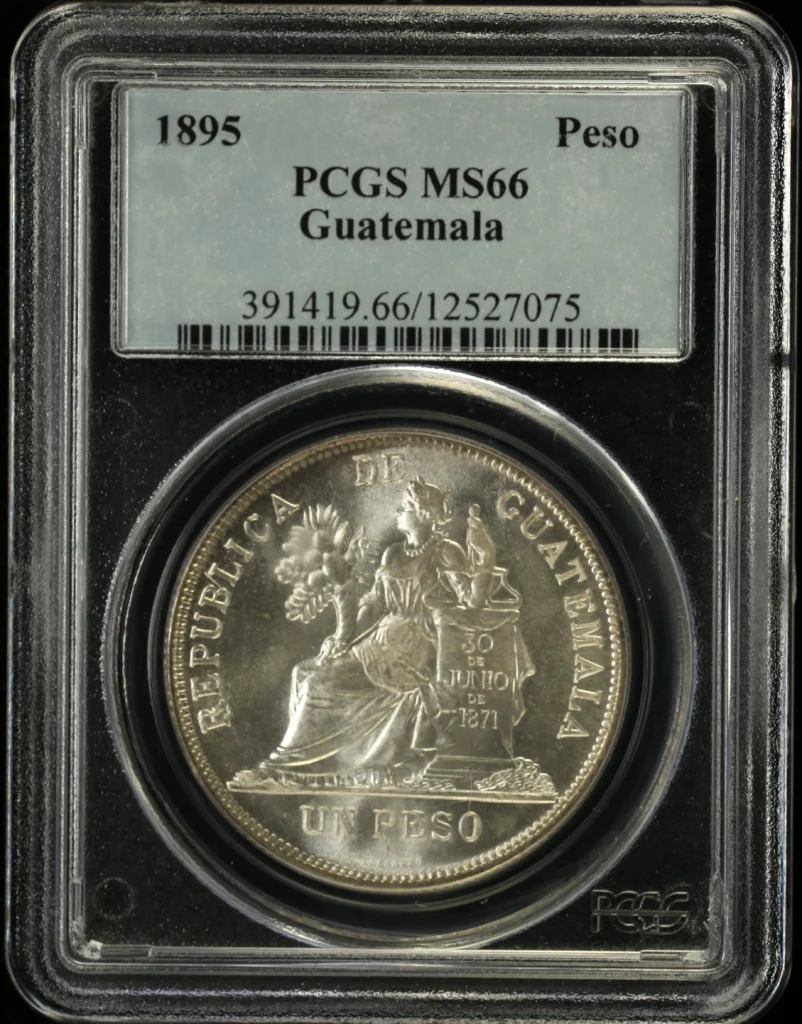 Guatemala Peso 1895 PCGS MS66 0161771