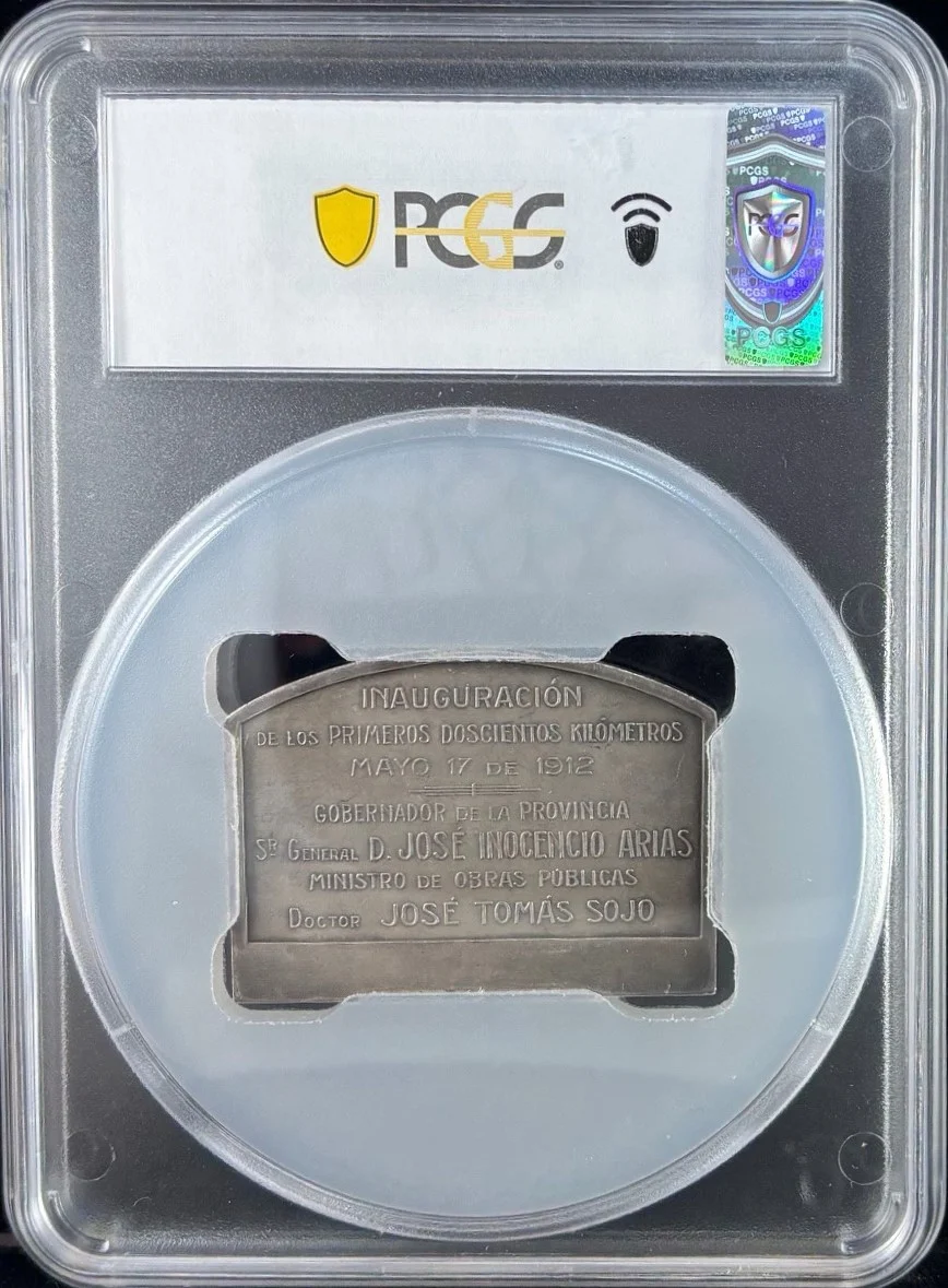 Argentina Latin American Coins Argentina Meridiano V Provincial Railway Medal 1912 PCGS MS62 0162127 Argentina Meridiano V Provincial Railway Medal 1912 PCGS MS62 0162127Argentina Meridiano V Provincial Railway Medal 1912 PCGS MS62 0162127 - Image 2