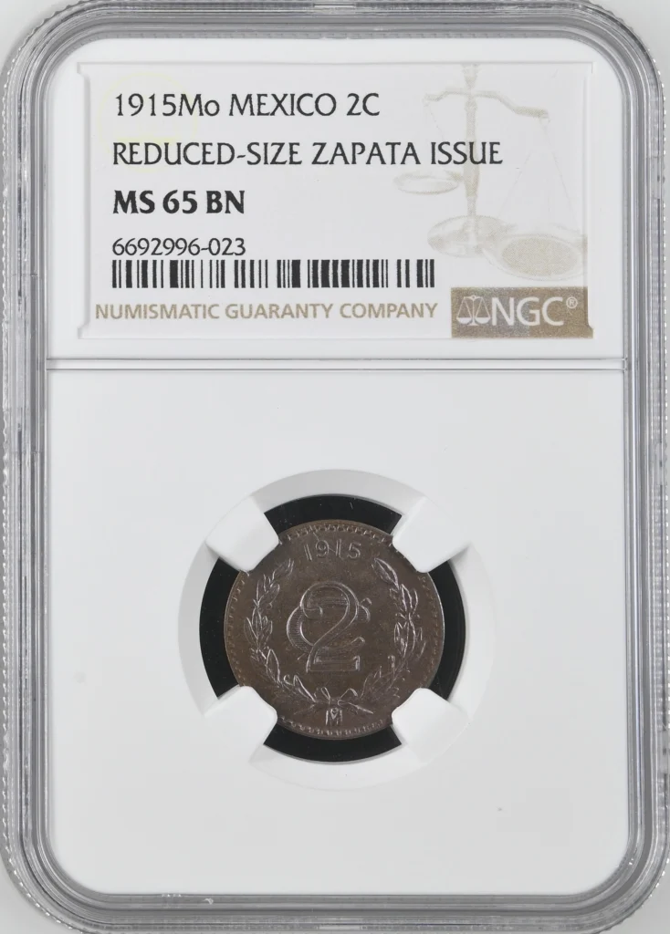 Modern Silver & Minors 2 Centavo 1915 Mo NGC MS65BN 0162068