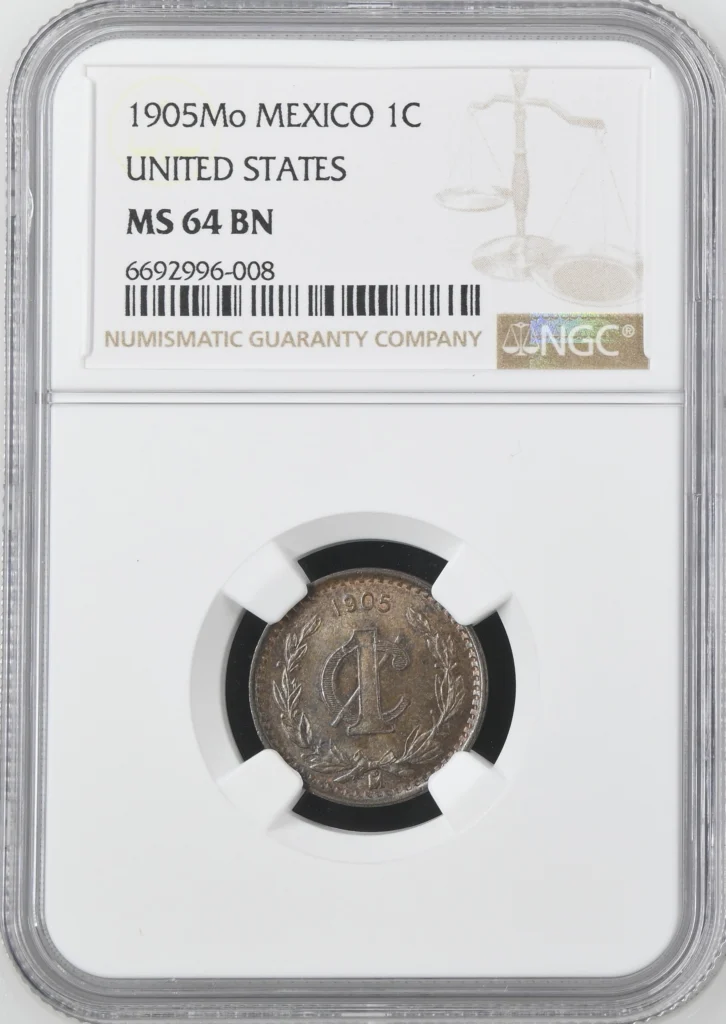 Modern Silver & Minors Centavo 1905 Mo NGC MS64BN 0162074