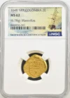 Colombia Latin American Coins Maravillas (1656) Shipwreck Coins Colombia Maravillas (1656) 2 Escudos 1648 Nr R NGC MS62 0161781 Colombia Maravillas (1656) 2 Escudos 1648 Nr R NGC MS62 0161781