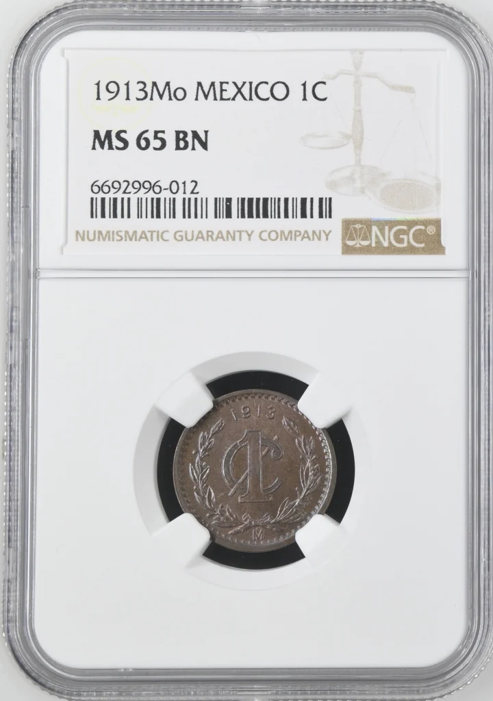 Modern Silver & Minors Centavo 1913 Mo NGC MS65BN 0162079