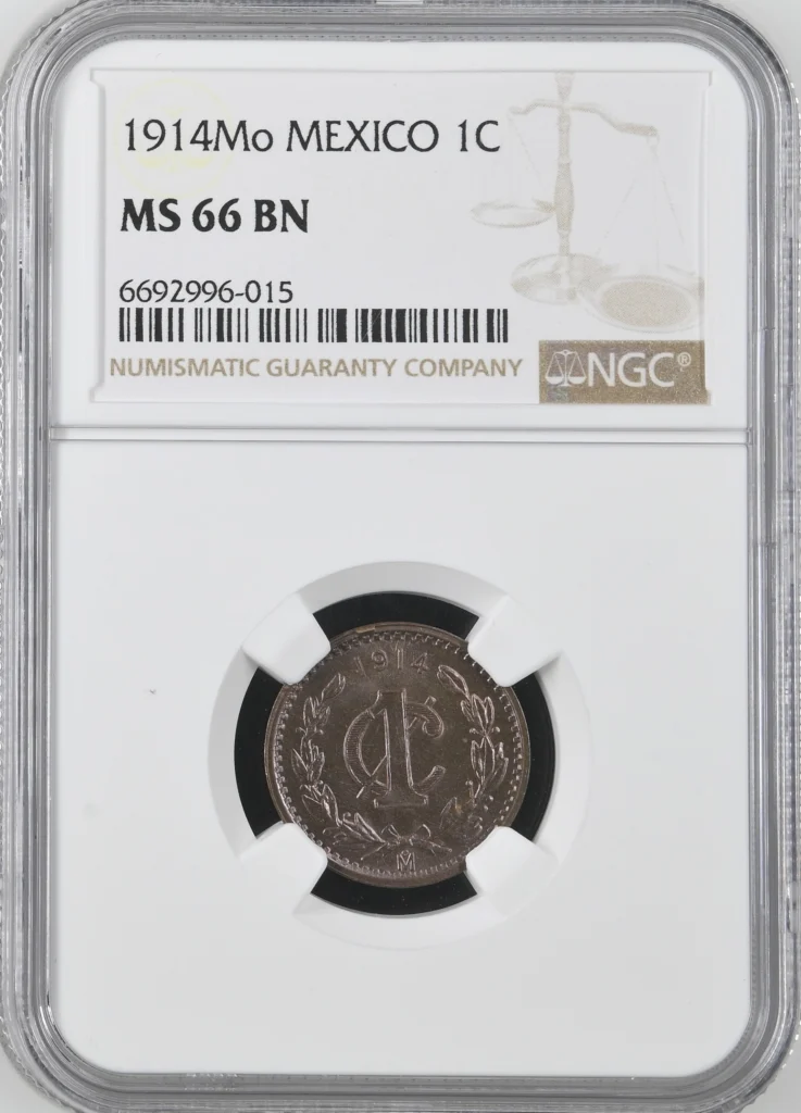 Modern Silver & Minors Centavo 1914 Mo NGC MS66BN 0162080