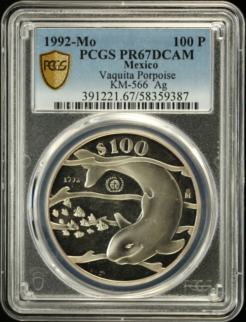 Modern Silver & Minors 100 Peso 1992 Mo KM-566 PCGS PR67DCAM 0161804