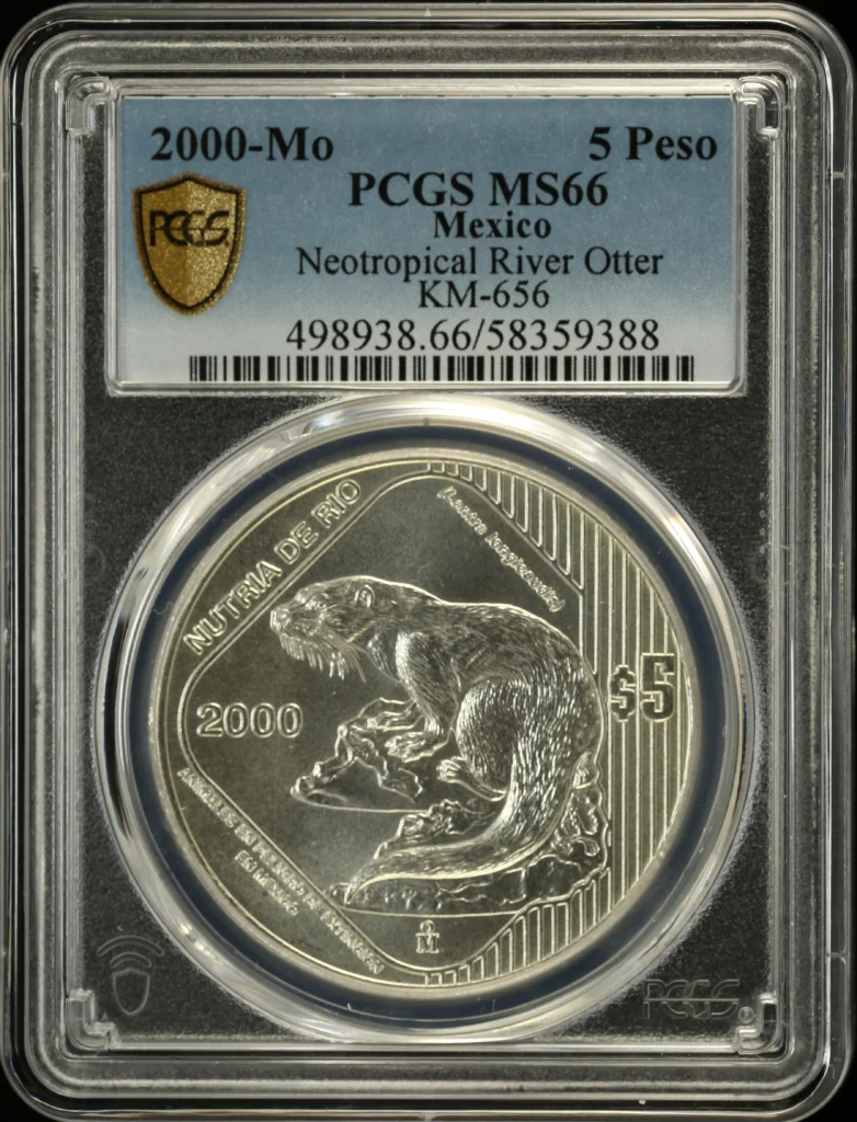 Modern Silver & Minors 5 Peso 2000 Mo KM-656 PCGS MS66 0161805