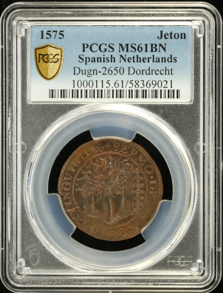 Belgium Jeton 1575 Dugn-2650 PCGS MS61BN 0161824