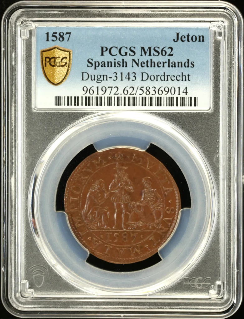 Belgium Jeton 1587 Dugn-3143 PCGS MS62 0161828