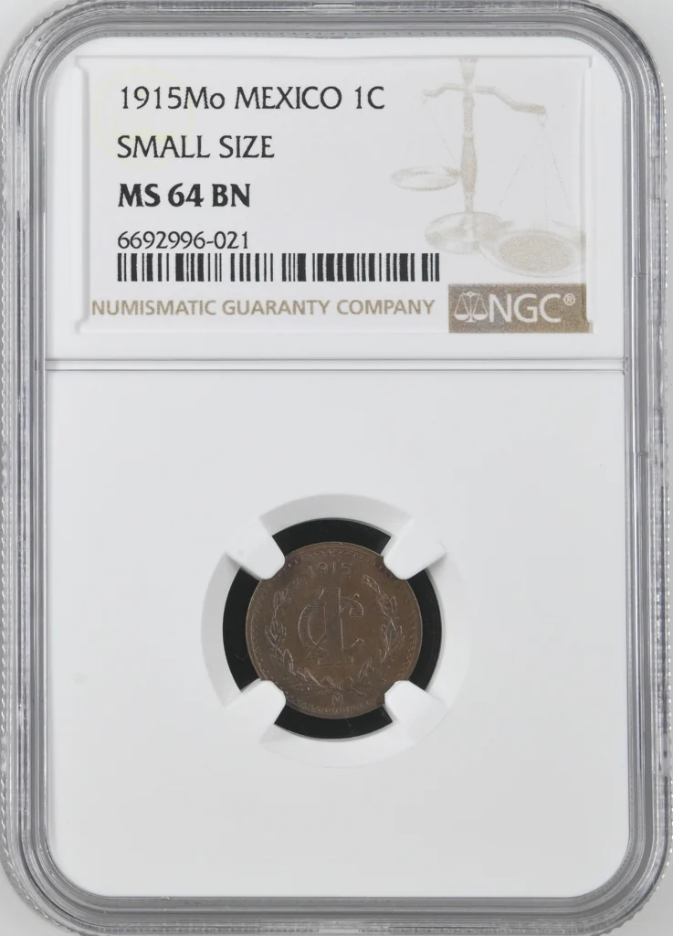 Modern Silver & Minors Centavo 1915 Mo NGC MS64BN 0162083