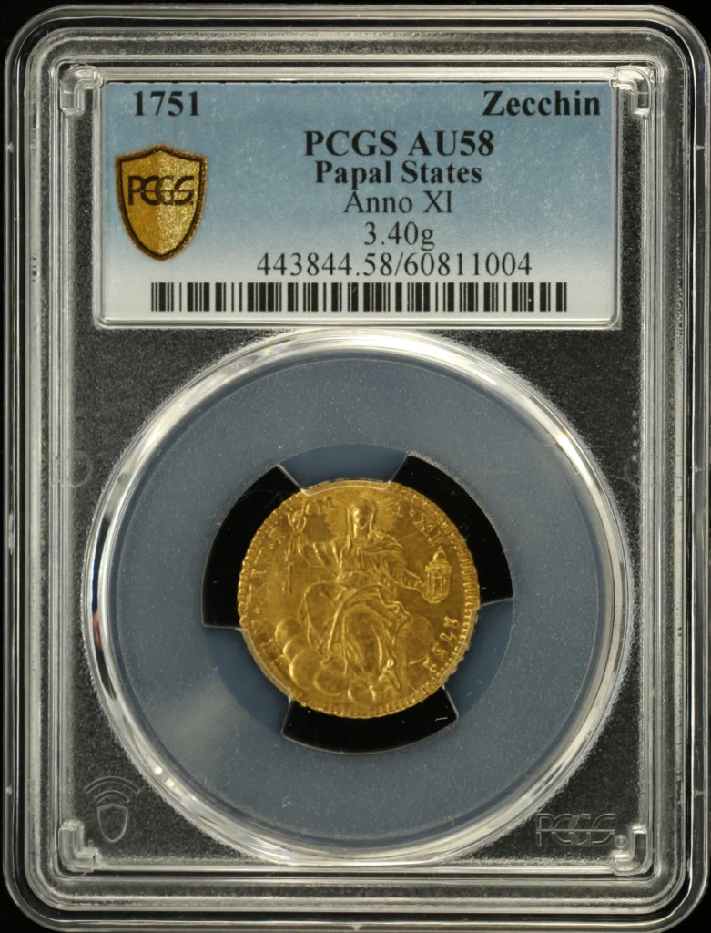 Italy/San Marino/Vatican Zecchin 1751 PCGS AU58 0161842