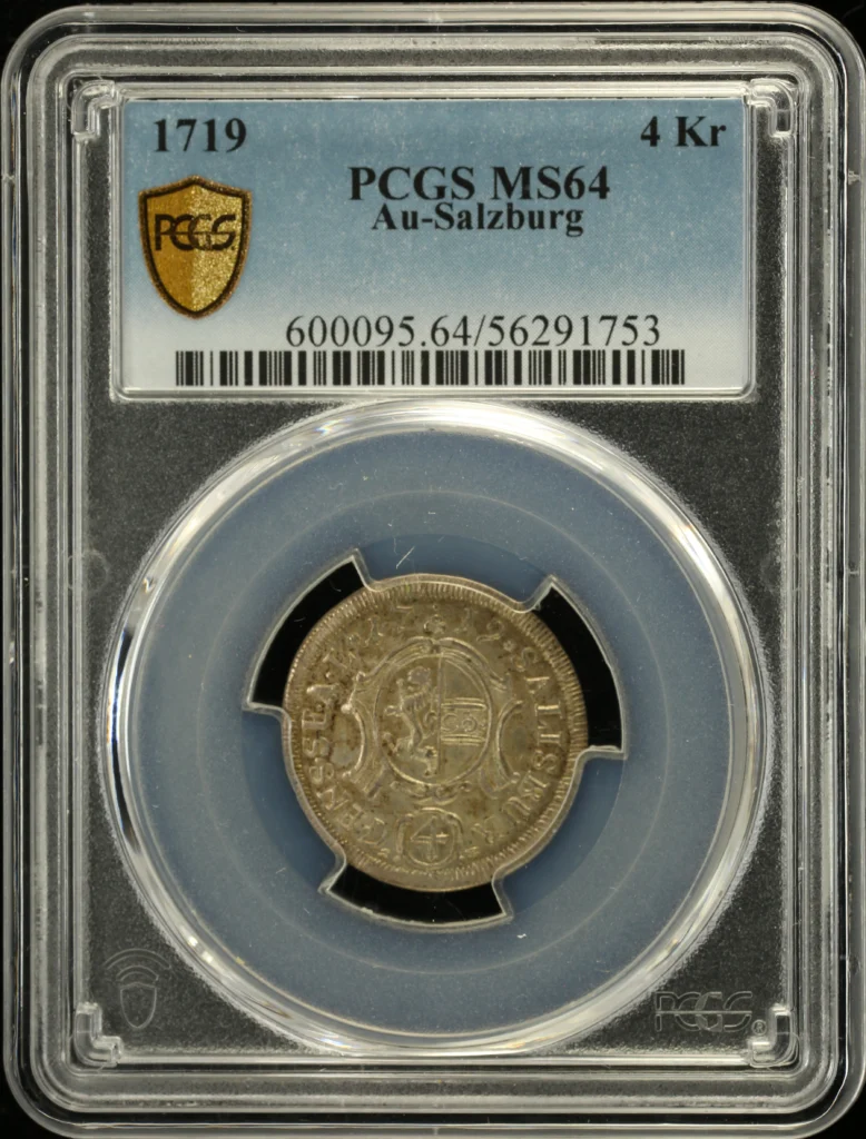 Austria 4 Kreuzer 1719 Salzburg PCGS MS64 0161843
