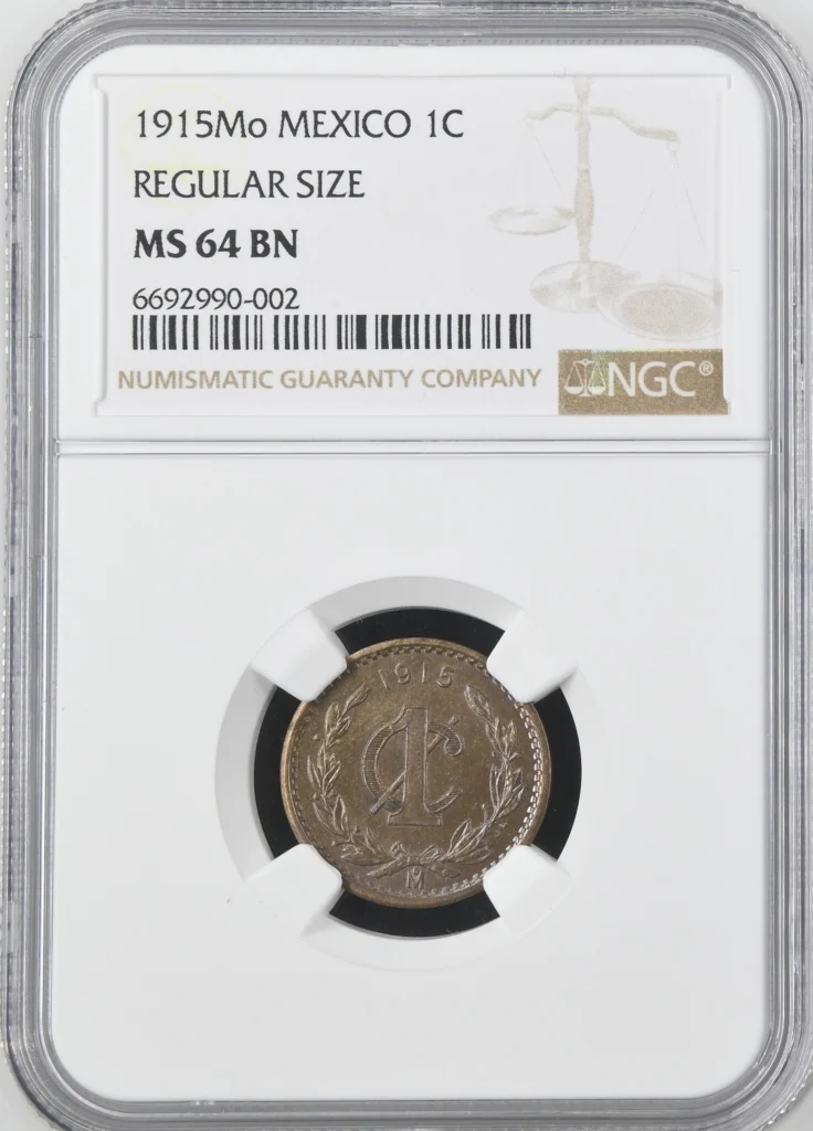 Modern Silver & Minors Centavo 1915 Mo NGC MS64BN 0162085