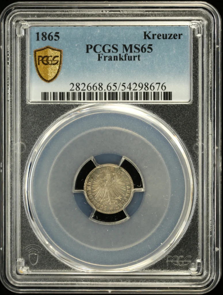 Germany Kreuzer 1865 Frankfurt PCGS MS65 0161886