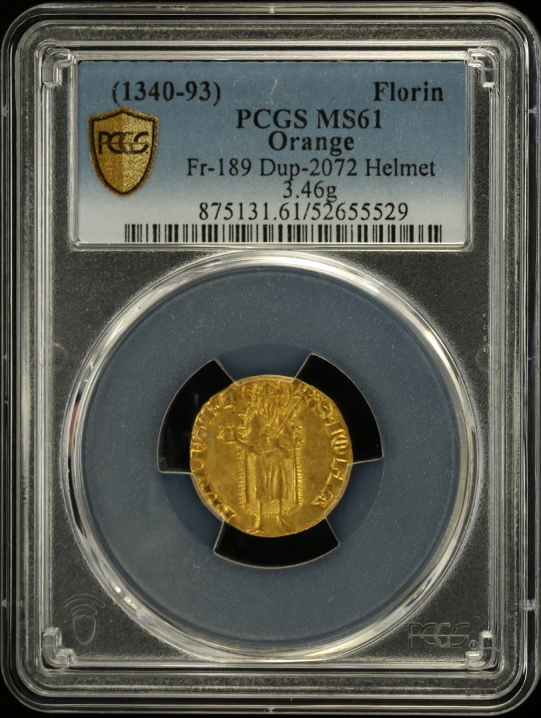 France Florin d or (1340-93) PCGS MS61 Fr-189 0161938