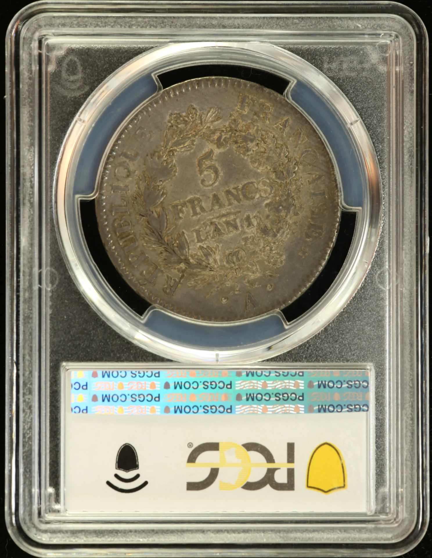 Europe France World Coins France 5 Franc AN11(1802) A PCGS AU53 Gad-563a 0162330 France 5 Franc AN11(1802) A PCGS AU53 Gad-563a 0162330France 5 Franc AN11(1802) A PCGS AU53 Gad-563a 0162330 - Image 2