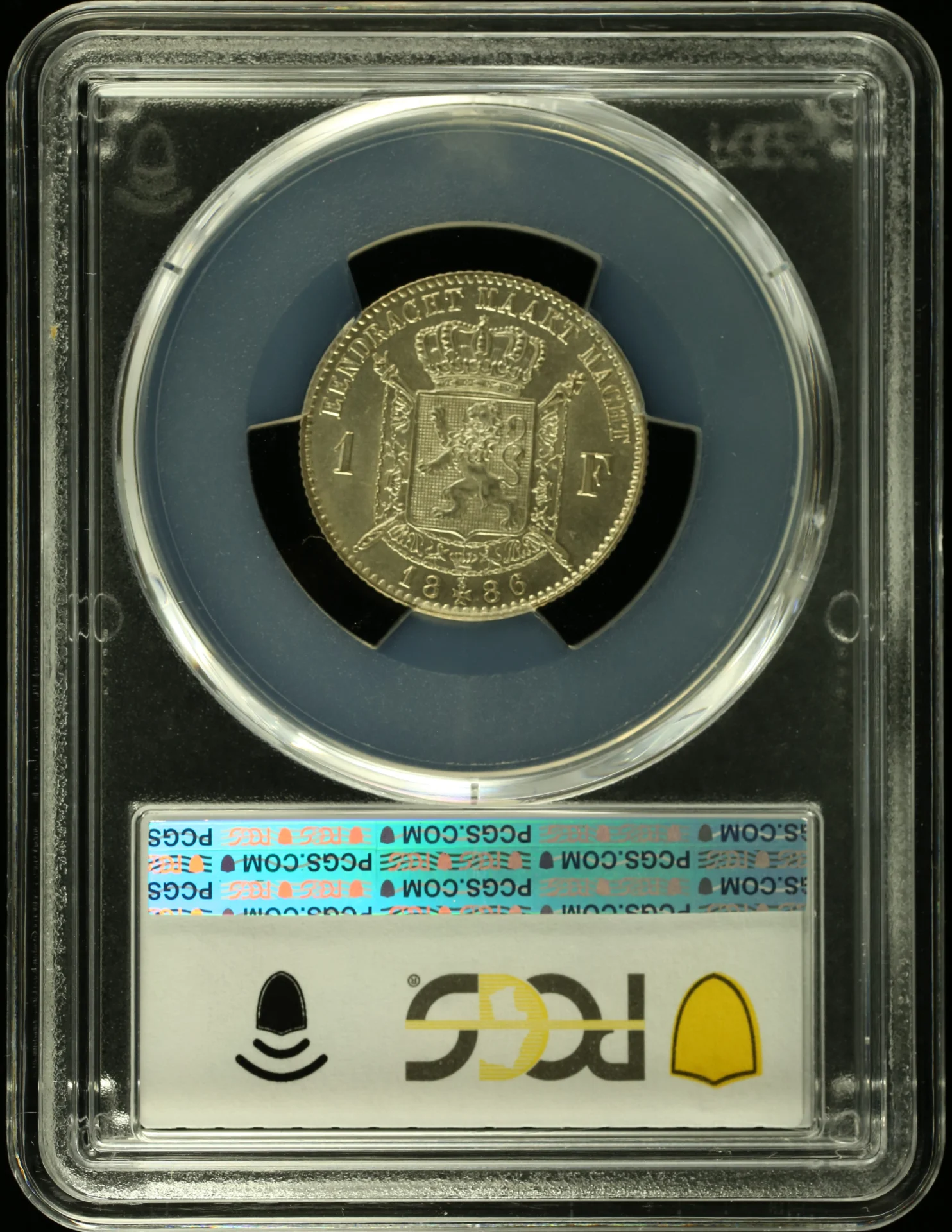 Belgium Europe World Coins Belgium Franc 1886 KM-29.1 PCGS MS63 0162139 Belgium Franc 1886 KM-29.1 PCGS MS63 0162139Belgium Franc 1886 KM-29.1 PCGS MS63 0162139 - Image 2