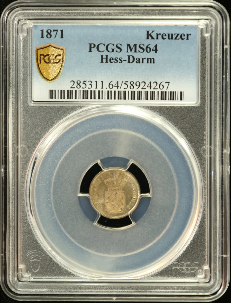 Germany Kreuzer 1871 PCGS MS64 0162161