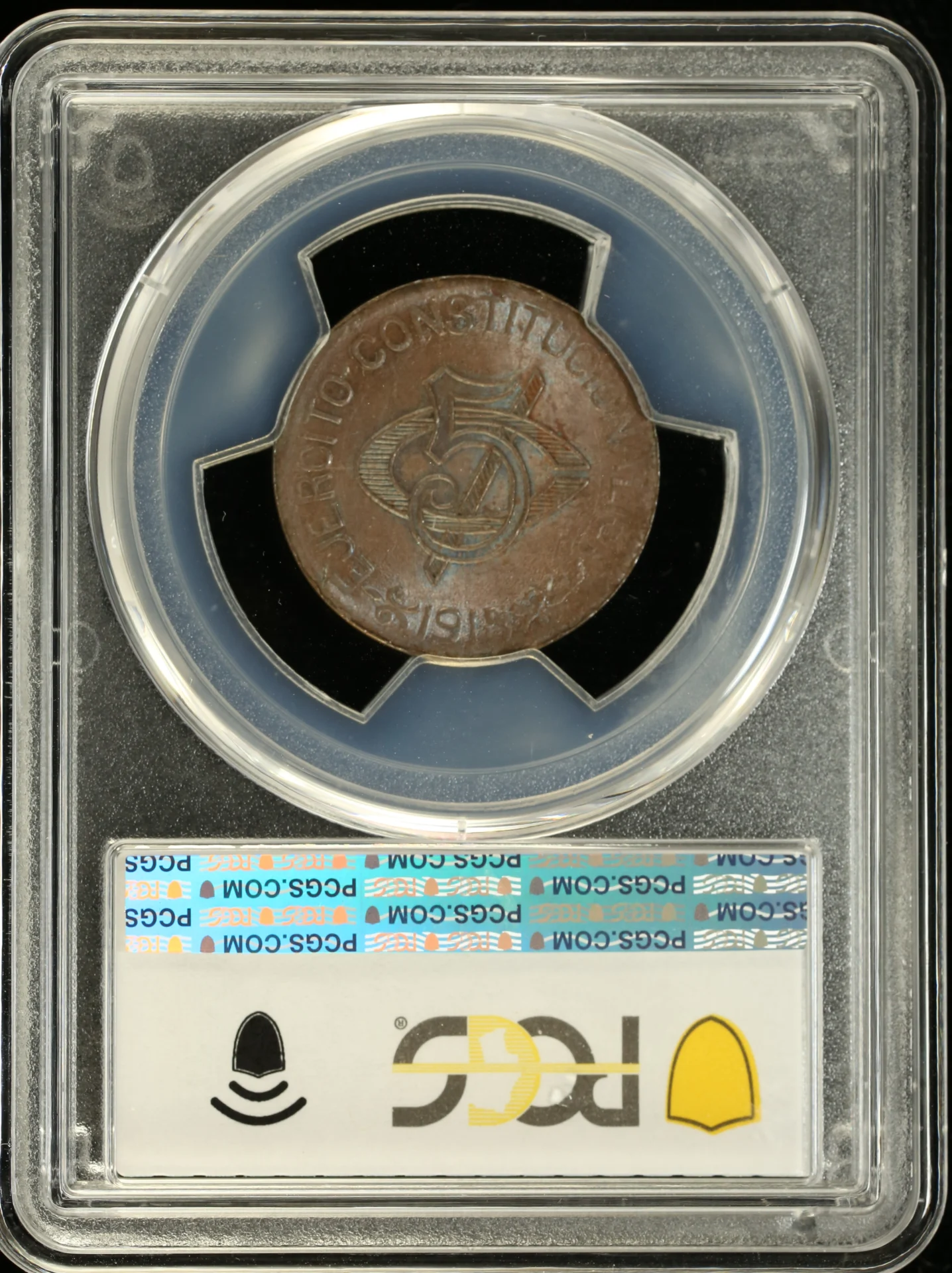 Chihuahua Mexican Coins Revolution Chihuahua 5 Centavo 1915 Chihuahua PCGS MS64BN KM-613 0162148 Chihuahua 5 Centavo 1915 Chihuahua PCGS MS64BN KM-613 0162148Chihuahua 5 Centavo 1915 Chihuahua PCGS MS64BN KM-613 0162148 - Image 2