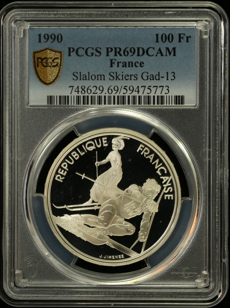 France 100 Francs 1990 PCGS PR69DCAM Gad-13 0162458