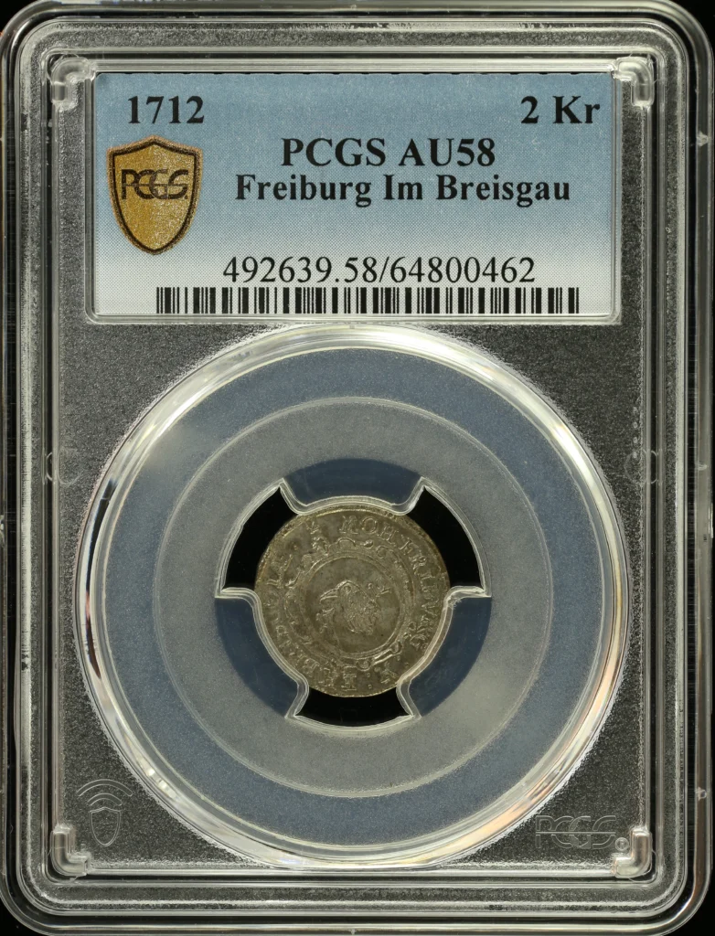 Germany 2 Kreuzer 1712 PCGS AU58 0162162