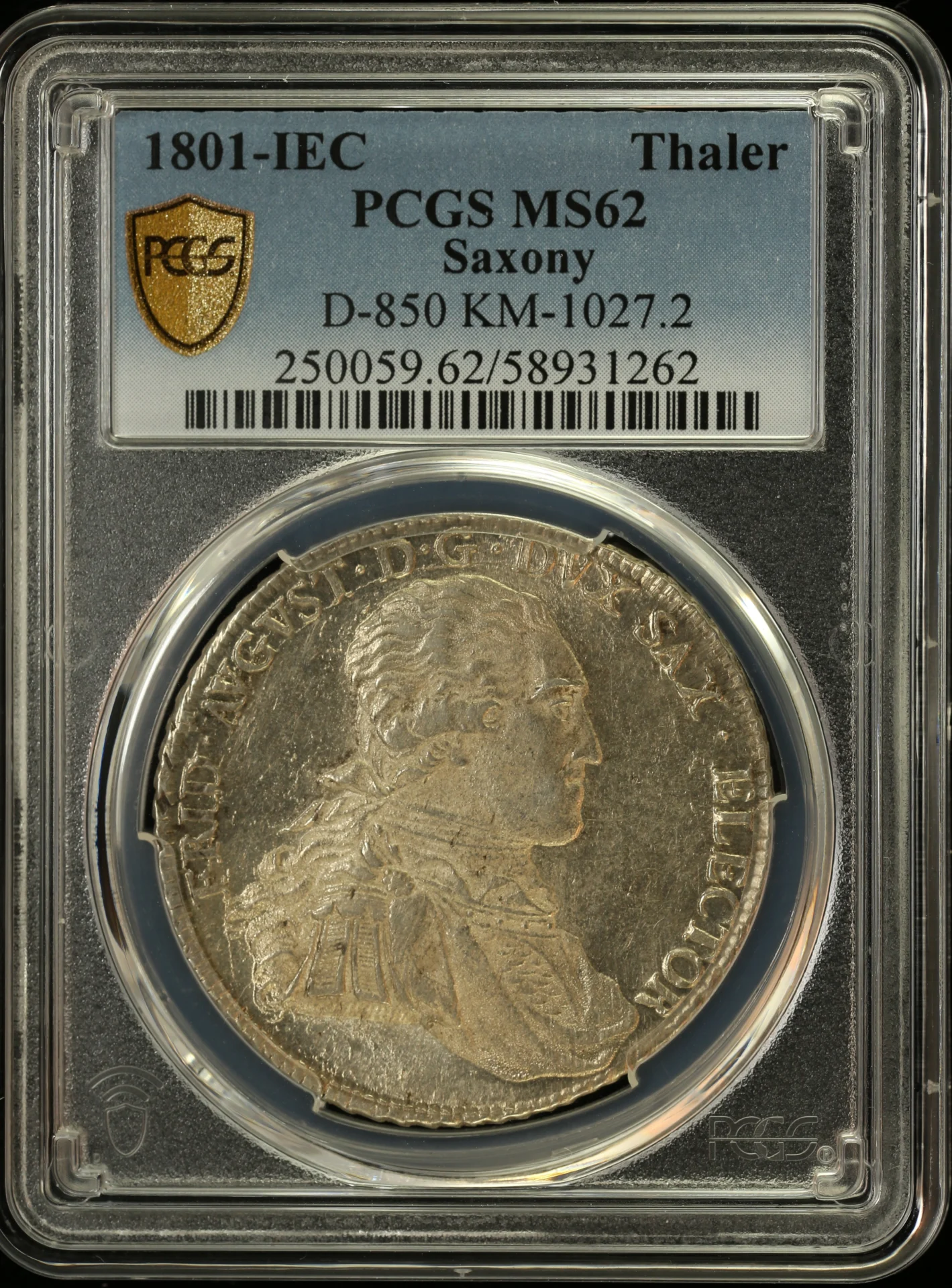 Europe Germany World Coins Germany Thaler 1801 Saxony IEC PCGS MS62 KM-1027.2 0161841 Germany Thaler 1801 Saxony IEC PCGS MS62 KM-1027.2 0161841
